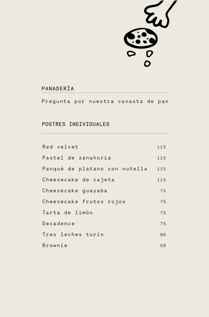Cafele Zibatá Menú