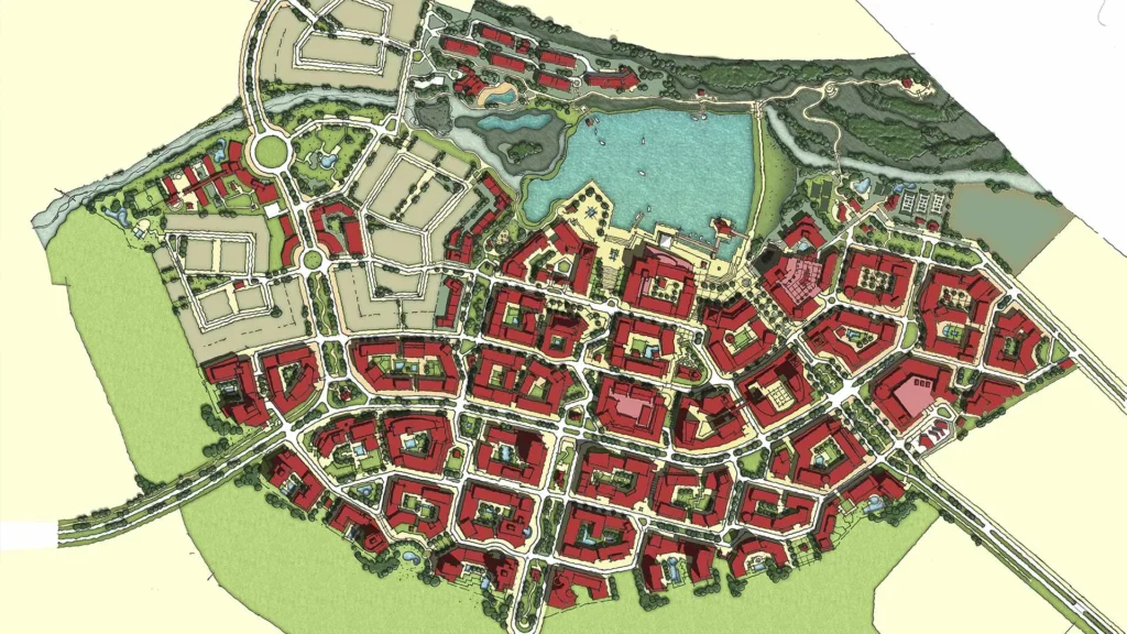 Mapa Zibata Town Center