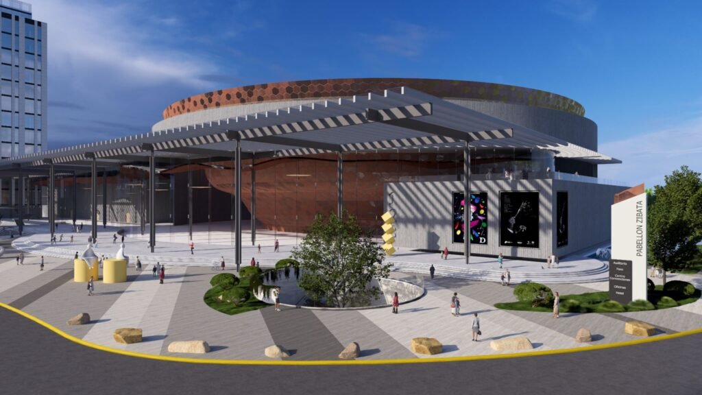 Representación digital de la construcción terminada.