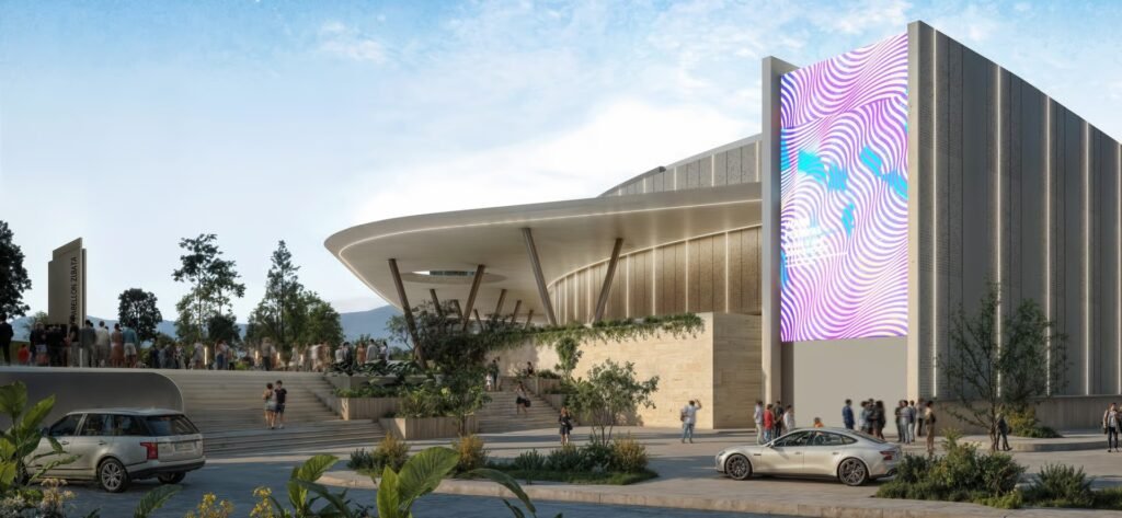 Representación digital de la construcción terminada.